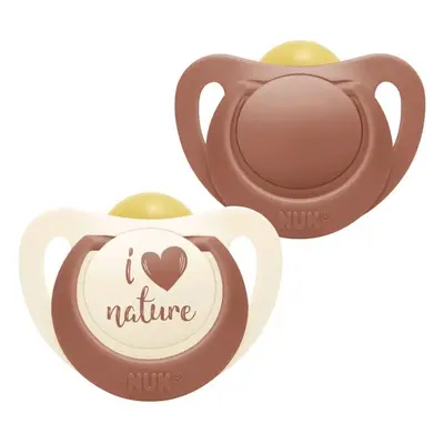 Latexové šidítko NUK For Nature 0-6m 2 ks červená