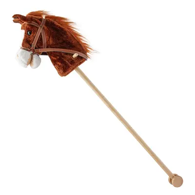 Hobby Horse se zvukem a kolečky Bruno Baby Mix Brown