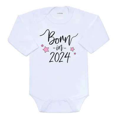 Body s potiskem New Baby Born in 2024 růžové