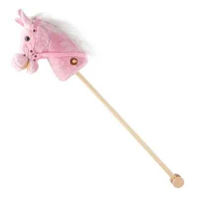 Hobby Horse se zvukem a kolečky Rosie Baby Mix pink