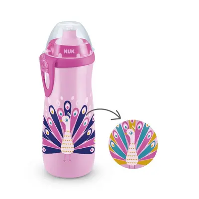 Dětská láhev NUK Sports Cup Disney Peacock 450 ml