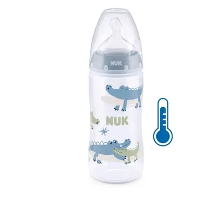 Kojenecká láhev NUK FC+Temperature Control 300 ml BOX-Flow Control savička blue