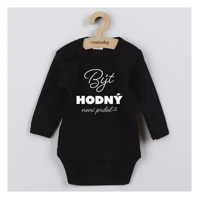 Dětské body s potiskem New Baby Být hodný.....