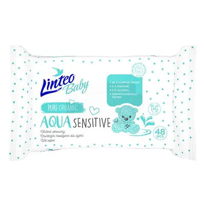 Dětské vlhčené ubrousky Linteo Baby AQUA SENSITIVE 48 ks