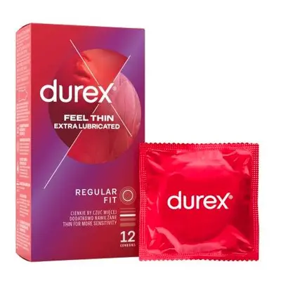 Durex Feel Thin Extra Lubricated 12 ks