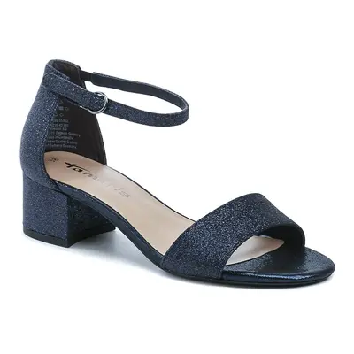 Tamaris 1-28295-42 navy glam dámské sandály na podpatku EUR 37