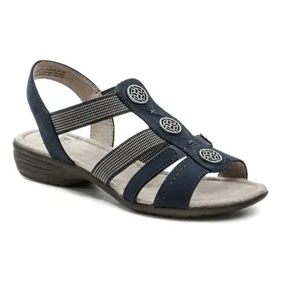 Jana 8-28165-28 navy dámské sandály šíře H EUR 39