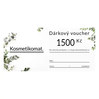 Kosmetikomat Voucher na nákup v hodnotě 1500 Kč