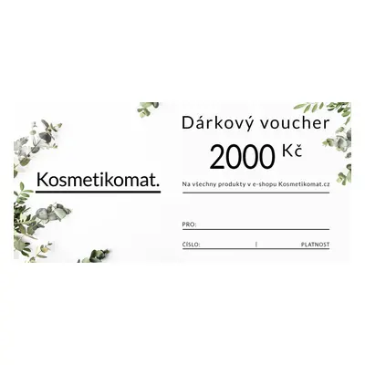 Kosmetikomat Voucher na nákup v hodnotě 2000 Kč