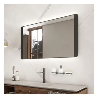 Černé LED zrcadlo ZPC 42003V-90 80x60 cm