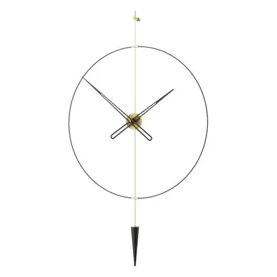 Designové nástěnné hodiny PP801 Pendulum Plus antique gold-black 80cm