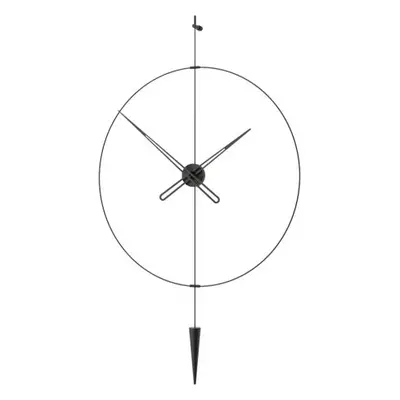 Designové nástěnné hodiny PP802 Pendulum Plus black-black 80cm