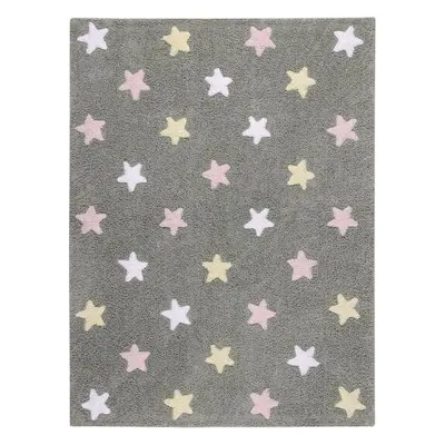 Pratelný koberec Tricolor Stars Grey-Pink