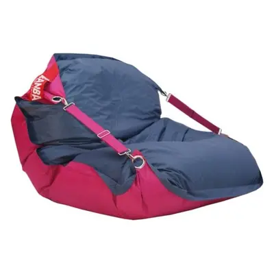 Sedací pytel BeanBag duo-pink-jeans