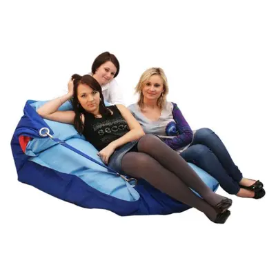 Sedací pytel BeanBag duo-dark blue-cyan