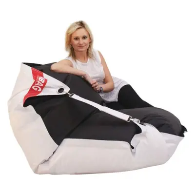 Sedací pytel BeanBag duo-white-black