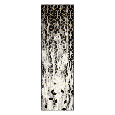 Běhoun Gloss 409A 82 3D cubes black/gold/grey