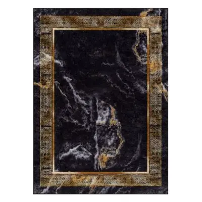 Kusový koberec Miro 51278.809 Marble black / gold