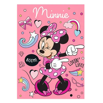 Dětská deka fleece MINNIE 100x140cm Dětská deka microfleece MINNIE 100x140cm - 100x140 cm