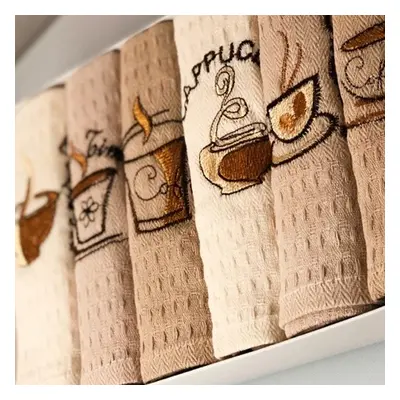 Kuchyňská utěrka Coffee 6ks 40x60cm Kuchyňská utěrka Coffee 6ks 40x60cm - 40x60 cm - Hnědá