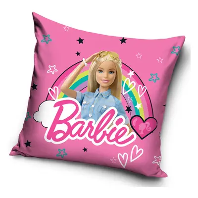 Velurový povlak na polštář BARBIE 40x40cm