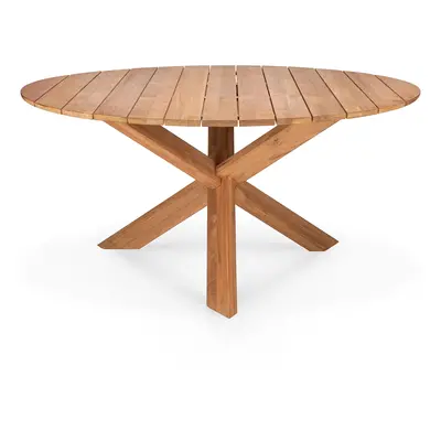 Ethnicraft designové zahradní stoly Teak Circle Outdoor Dining Table (163 cm)