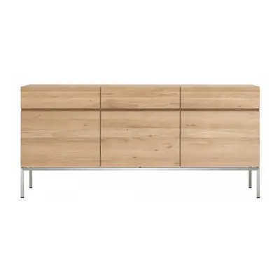 Ethnicraft designové komody Ligna Sideboard - 3 doors, 3 drawers