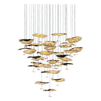 Catellani & Smith designová závěsná svítidla Gold Moon Chandelier