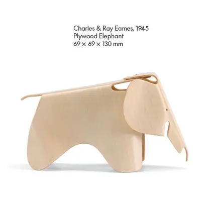 Vitra designové miniatury Plywood Elephant Natur