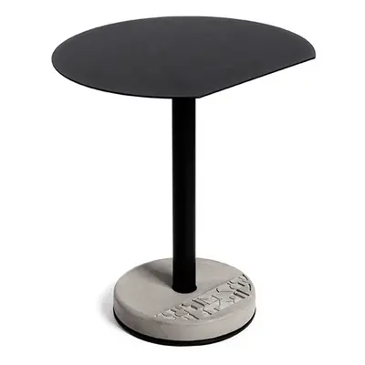 Lyon Beton jídelní stoly Donut Round Cutaway Bistro Table In Black