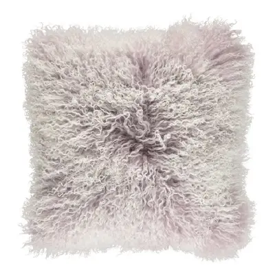 Natures Collection designové kožešinové polštáře Tibetan Sheepskin Snow Collection (40 x 40 cm)