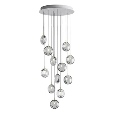 Bomma designová závěsná svítidla designová zvěsná svítidla Lens Chandelier Round 12