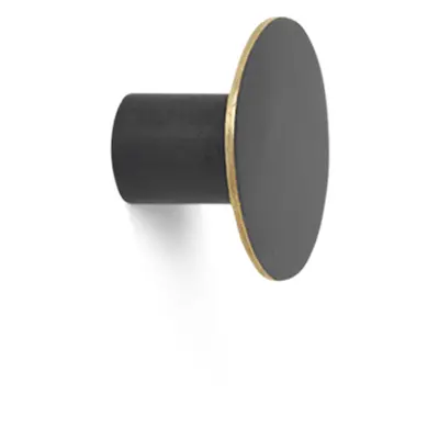 Ferm Living designové nástěnné věšáky Hook Black Brass Small