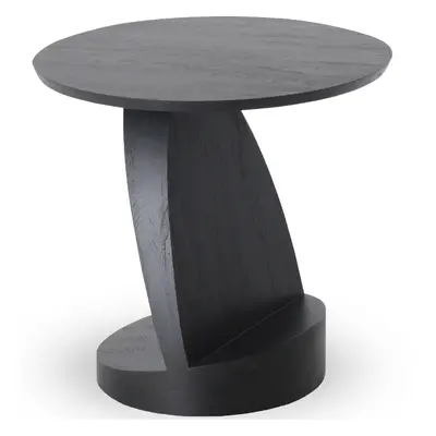 Ethnicraft designové odkládací stolky Teak Oblic Black Table