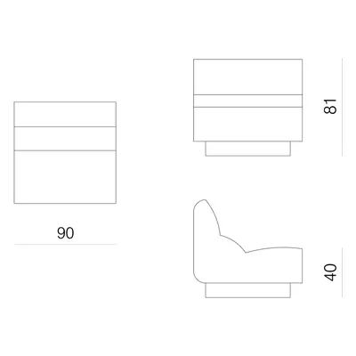 Prostoria designové sedačky Layout Sofa Seat L