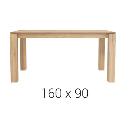 Ethnicraft designové jídelní stoly Slice Dining Table (160 x 76 x 90 cm)