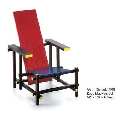 Vitra designové miniatury Rood Blauwe Stoel