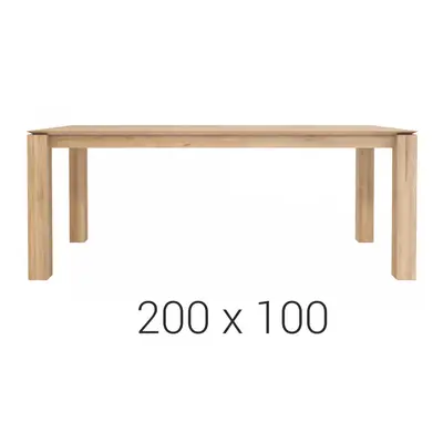 Ethnicraft designové jídelní stoly Slice Dining Table (200 x 76 x 100 cm)