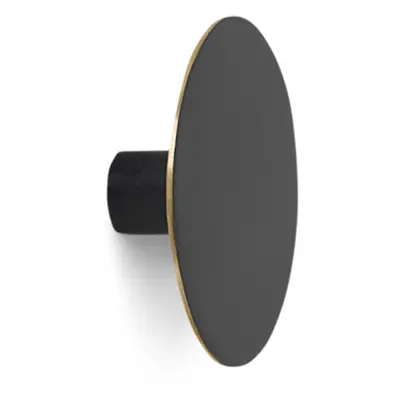 Ferm Living designové nástěnné věšáky Hook Black Brass Large