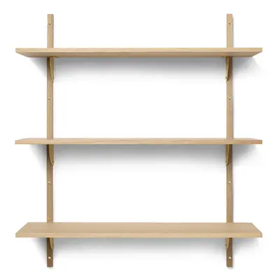 Ferm Living designové nástěnné police Sector Shelf Triple Wide