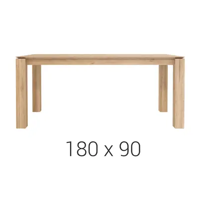 Ethnicraft designové jídelní stoly Slice Dining Table (180 x 76 x 90 cm)