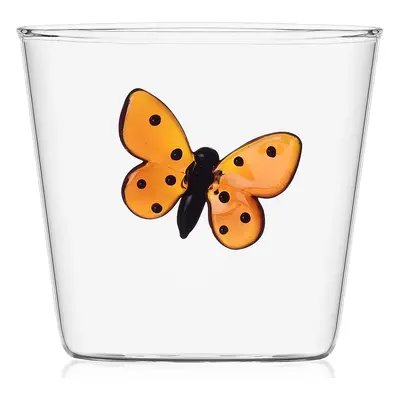 Ichendorf Milano designové sklenice na vodu Garden Pic Nic Tumbler Red Butterfly