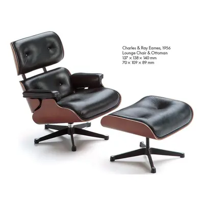 Vitra designové miniatury Lounge Chair & Ottoman