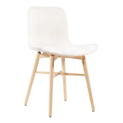 Výprodej Norr 11 designové židle Langue Original Dining Chair (dub, krémová kůže)