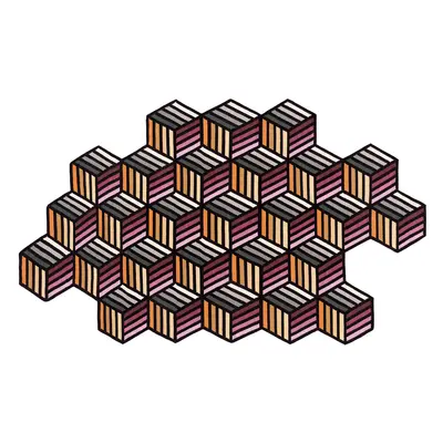 GAN designové koberce Parquet Hexagon (188 x 305 cm)