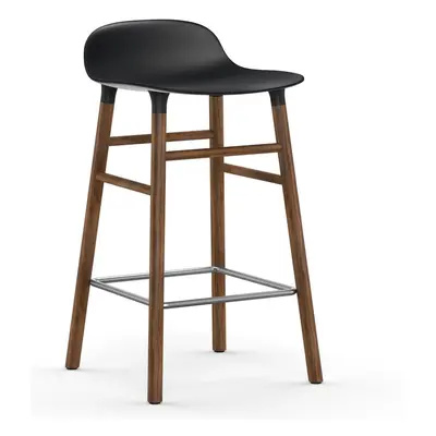 Výprodej Normann Copenhagen designové barové židle Form Barstool Wood (65 cm, černá, ořech)