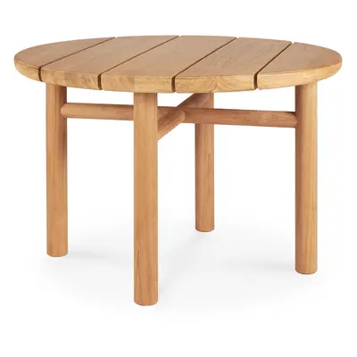 Ethnicraft designové zahradní stoly Teak Quatro Outdoor Coffee Table (průměr 68 cm)