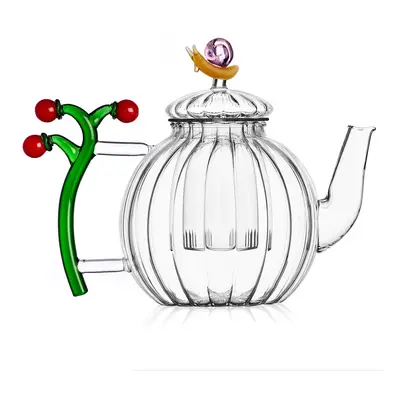 Ichendorf Milano designové konvice Teapot Optic Tomatoes and Snail