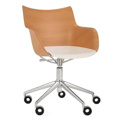 Kartell designové kancelářské židle Q/Wood Office Armchair