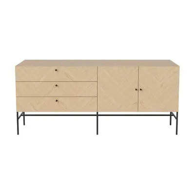 Výprodej Pop up Home designové komody Luxe Sideboard (dub, držadla mosaz)